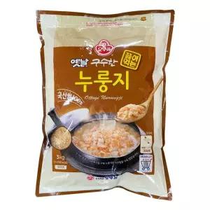 오뚜기 옛날 구수한끓여먹는누룽지 (국산) 3kg 4개