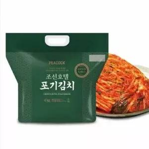 [신세계푸드]조선호텔 특제육수 포기김치 4kg X 2팩 (무료배송)