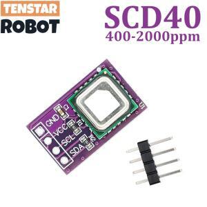 TENSTAR SCD40 가스 센서 모듈 2.4-5.5V는 CO2 이산화탄소 온도 및 I2C 통신을 감지합니다.