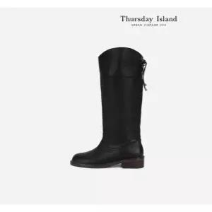 [써스데이아일랜드][Thursday Island] 리본 포인트 롱부츠(T238MSE233W)