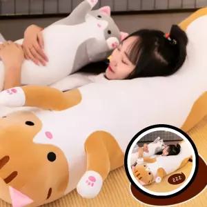 고양이 대형 찰떡 50cm 바디필로우 쿠션 수면 모찌 롱 TLj04535