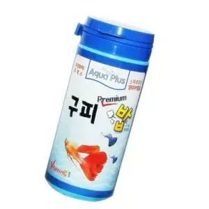 OCE 국산 프리미엄 구피 사료 스피루리나 색상발현 먹이 구피 밥 영양식 부상성 먹이 열대어 보양식