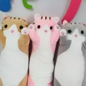 (다올)고양이 바디필로우 벨라솜 모찌 애착인형 50cm 귀여운 발바닥 베개