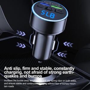 블루투스 5.0 FM 트랜스미터 차량용 휴대폰 핸드폰 충전기 MP3 음악 플레이어 USB 시거잭 PD 고속