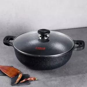 키친아트 골드 실버 웰빙팬 36cm