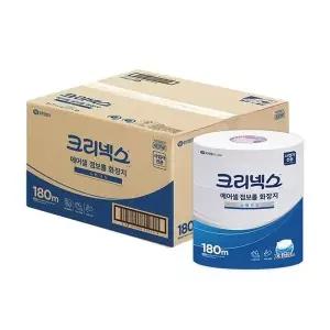 크리넥스 에어셀 점보롤 화장지 스탠다드 180m 12롤
