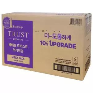 베베숲 트러스트 프리미엄 메가팩 물티슈 80매 x 20개