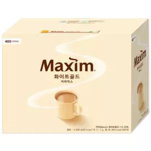 맥심 커피믹스 화이트골드 홈카페 G 스틱 400T