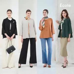 (매장판매동일) 26FW 에꼴드파리 자켓 2종+브로치+스카프