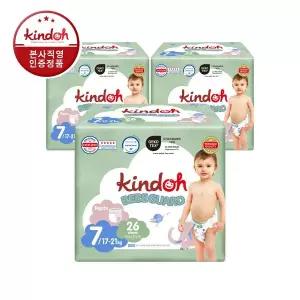 [킨도] 프리미엄 향균기저귀 오슬림 베베가드 팬츠 7단계 특점보 26매x3팩