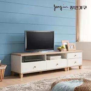 [장인가구][비밀특가][착불] 미호 1700 거실장세트 (협탁1)