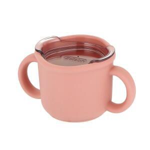 [에디슨] 프리미엄 실리콘 트레이닝컵 150ml 핑크