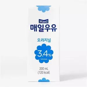 [웰빙창고] 매일우유 오리지널 200ml 24팩