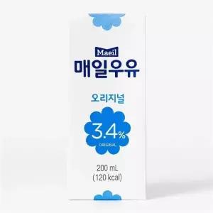 [웰빙창고] 매일우유 오리지널 200ml 24팩