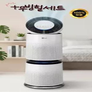 LG전자 퓨리케어 360도 오브제컬렉션 공기청정기 100㎡ 크리미스노우 AS305DWWA + 무빙휠 SET 방문설치