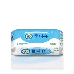 휴대용 여행용 미니 물티슈 깨끗한나라페퍼민트30매리필(SH)