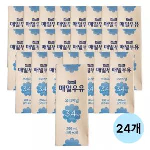 매일우유 멸균 오리지널 200ml, 24개