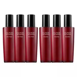 참존 디에이지 레드 에디션 3+3 기초 듀오세트 스킨 로션 120ml 단품 총 6개