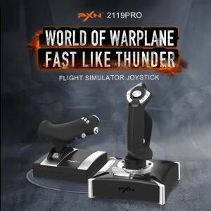 PXN 2119 PRO 비행 시뮬레이터 게임 패드 진동 컨트롤러 PC 및 데스크탑 PS4 조이스틱