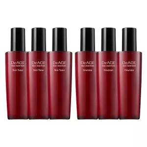 참존 디에이지 레드 에디션 3+3 기초 듀오세트 스킨 로션 120ml 단품 총 6개