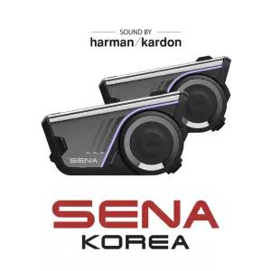 세나 60S 듀얼팩 메시 인터콤 3.0 IPX7방수 2세대 하만카돈 라이드글로우 60S-01D