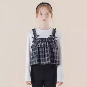 [아이러브제이] 토렌츠 체크 레이어드 티 JYFTO21