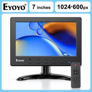 EYOYO 7인치  데스크탑   HDMI 1024x600 LCD 화면 디스플레이 AV VGA BNC USB  PC CCTV 컴퓨터용