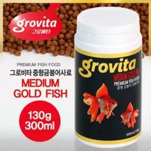 중형 전용사료 금붕어 물고기 300ml 영양소섭취 130g