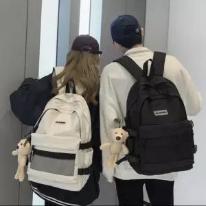 여자 포켓 멀티 백팩 남자 패션 메쉬 캐주얼 학생
