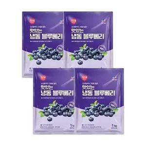 CJ프레시웨이 CJ프레시웨이 이츠웰 냉동블루베리1Kg x 4개