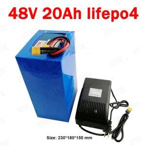 Gtk 16S 51.2v 48v 20ah 리튬인산철 배터리 팩 BMS 800W 1000W 고카트 RV 골프 이륜 차량용