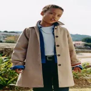 [국내매장] ZARA 여아 퀼티드 안감 트렌치 코트 - 베이지 4323/701/710 554839