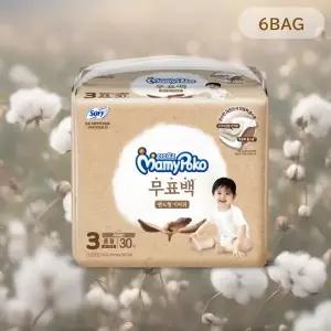 마미포코 아기 기저귀 무표백 밴드형 6팩 1박스 선택하기 MNS