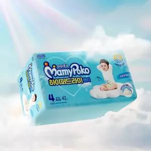 마미포코 대형 남아용 기저귀 팬티형 하이퍼드라이 4단계 126매 1BOX MNS