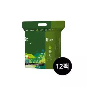 숲바른 팬티 기저귀 순면감촉 빠른 흡수 통기성 점보형 18매입 12팩 GST MNS