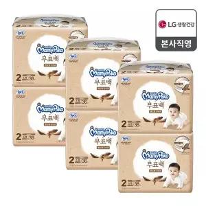 엘지생활건강 마미포코 무표백 밴드형 기저귀 남여공용 2단계 소형 36P X 6팩 1BOX