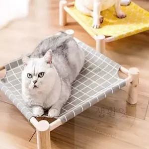 ( )애견용 해먹 마름모무늬 강아지소파 애견해먹침대 반려견방석 애견쿠션 대형견방석