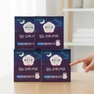 좋은느낌 입는 오버나이트 L 대형 8매입 x 4팩