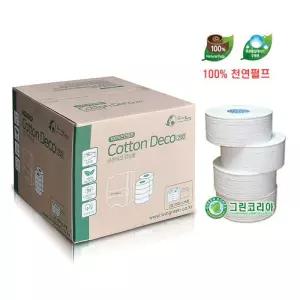 100천연펄프 2겹 16롤 코튼데코점보롤 250M