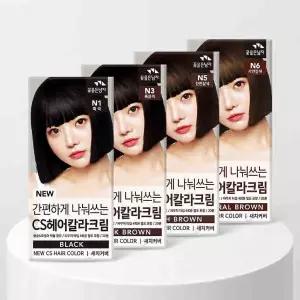 간편하게 나눠쓰는 CS헤어칼라크림 (염색+새치겸용)