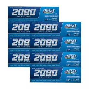 2080 시그니처 토탈블루 치약 125g x 8개 오리지날 민트