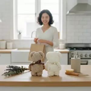 고리형 핸드타월 선물세트 집들이 구성 답례품 주방수건 고리손수건