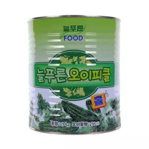 새콤하고 상큼한 늘푸른 오이피클 홀 3kg 수입식품 수입식자재 수입식재료