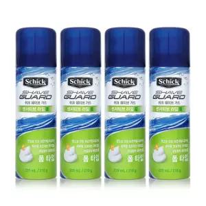 쉬크 쉐이브가드 센서티브 라임폼 210g 4개