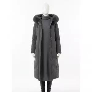 (상시가 299,900원) 26FW SAGA 폭스퍼 롱 구스다운