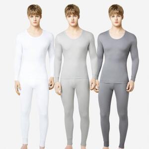 BYC 60수 순면 남자 겨울 내복세트 (백색,회색,진회색/95-110) BYT6657