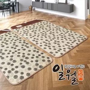 일월 뉴 숯 황토방 전기매트 싱글 95x195cm 전기장판