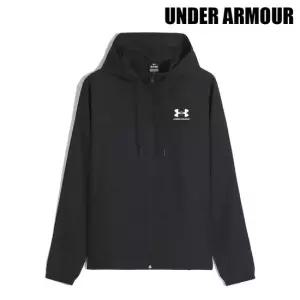 언더아머 [UNDER ARMOUR] 라이벌 우븐 윈드브레이커 블랙 1390149-001