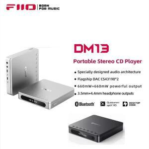 FiiO DM13 블루투스 하이파이 스테레오 CD 플레이어, 휴대용 그랩 트랙 전사 및 Aptxhd 변속기 커스텀 지원