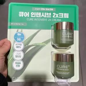 김정문알로에 큐어 인텐시브 2X 크림 50g x 2입